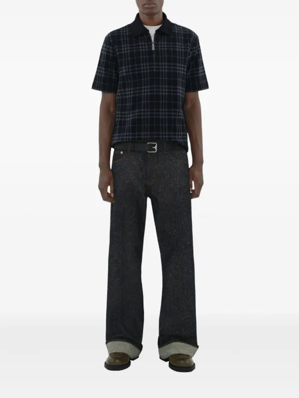 Tシャツ・カットソー BURBERRY Stan polo shirt with Check print Burberry Stan polo shirt check print | The Fashion Square