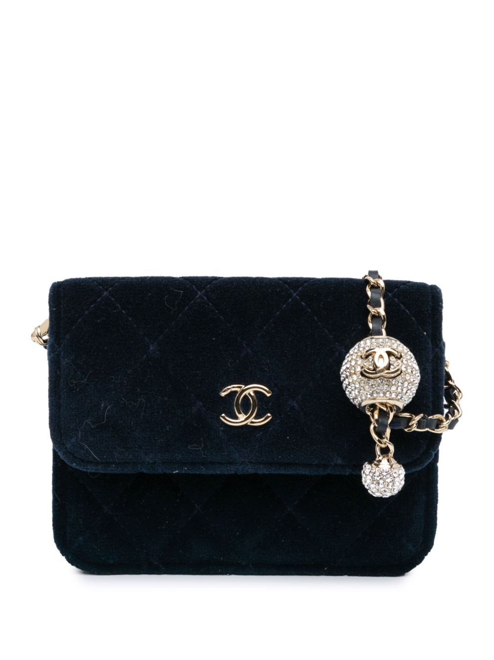 2020 Mini Velvet Pearl Crush Clutch With Chain crossbody bag