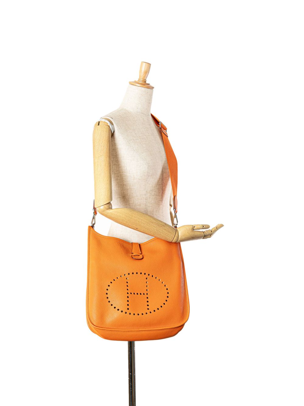 Hermès Pre-Owned 2010 Clemence Evelyne III GM crossbodytas - Oranje