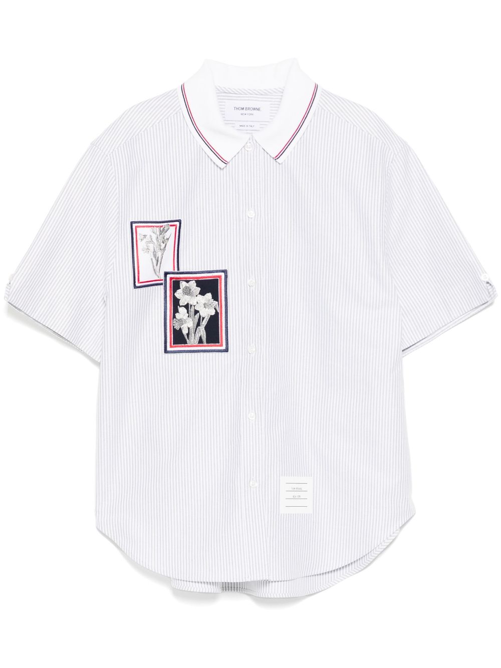 Thom Browne appliqué detailing shirt - White