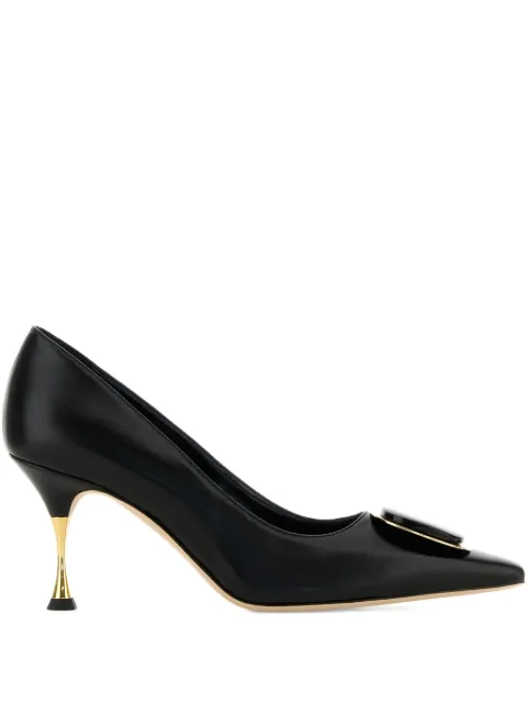 Manolo Blahnik 70mm leather pumps