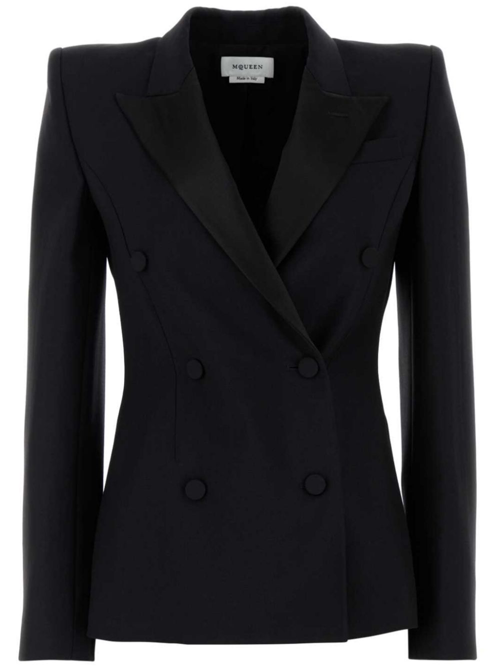 Alexander McQueen double-breasted blazer Zwart