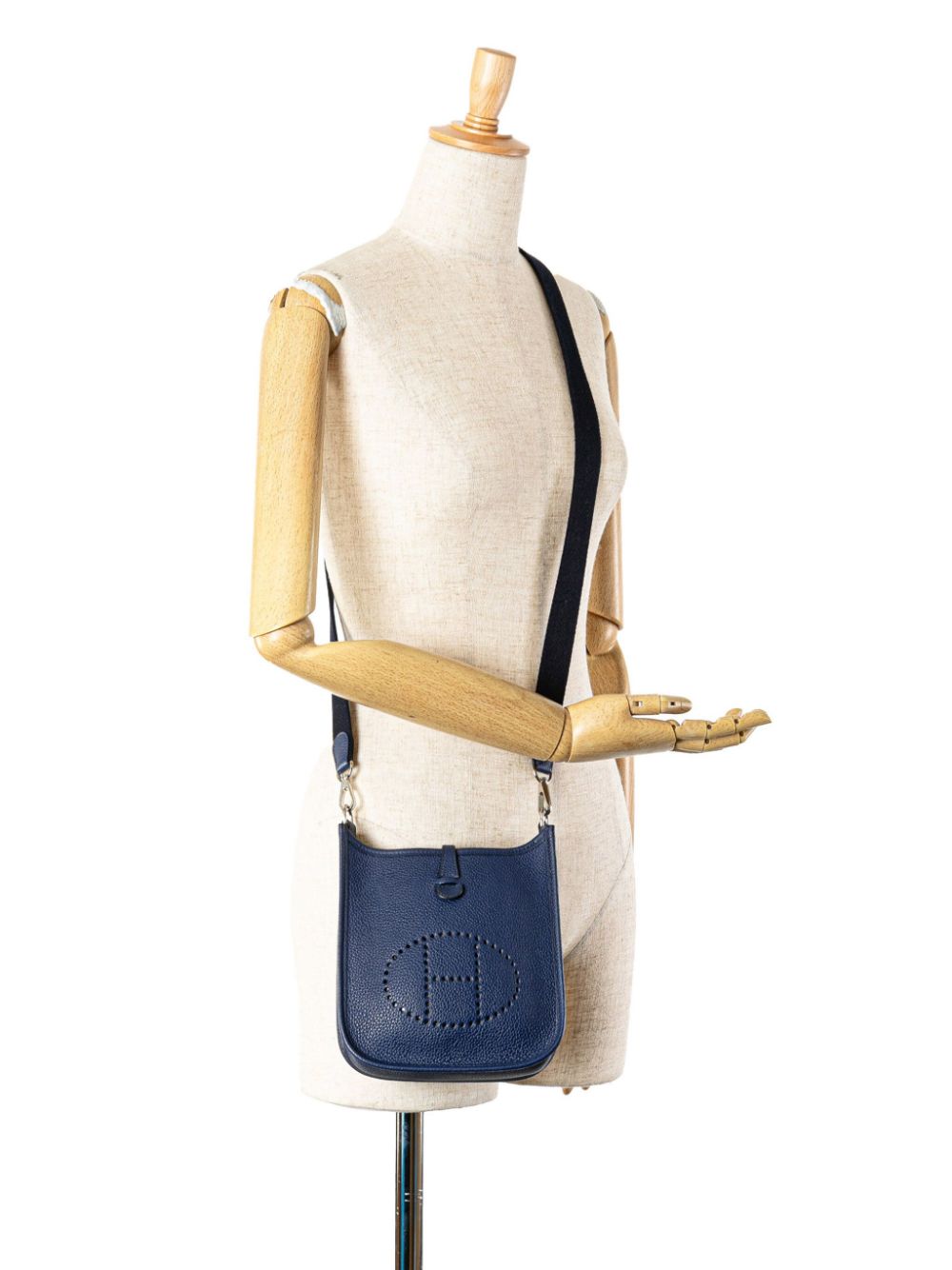 Hermès Pre-Owned 2022 Clemence Evelyne TPM crossbody bag - Blauw