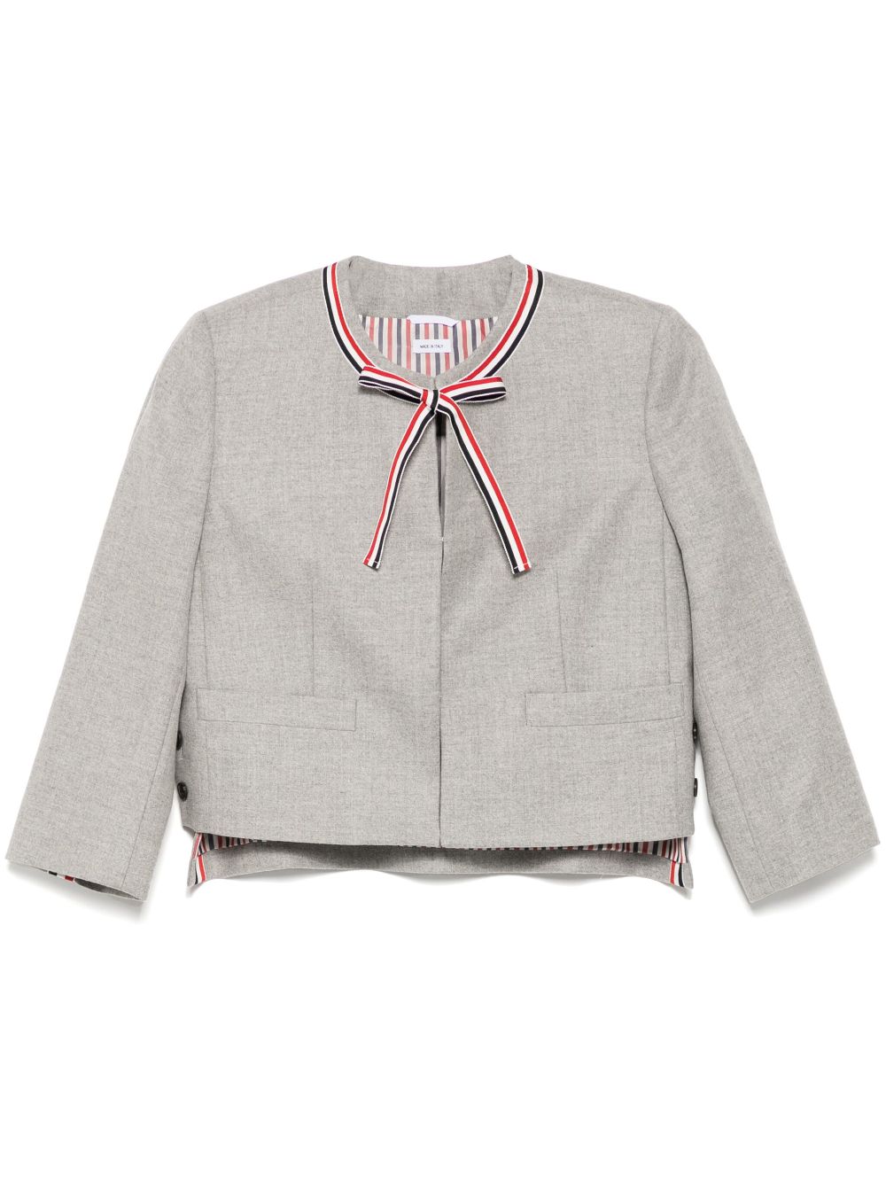 Thom Browne cropped jacket - Grey