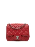 CHANEL Pre-Owned 2010-2011 Mini Square Classic Caviar Single Flap crossbody bag - Red