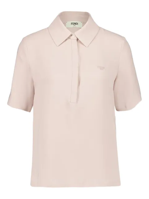 FENDI silk polo shirt