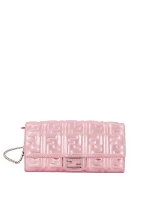 FENDI Baguette Continental matelassé-effect cross body bag