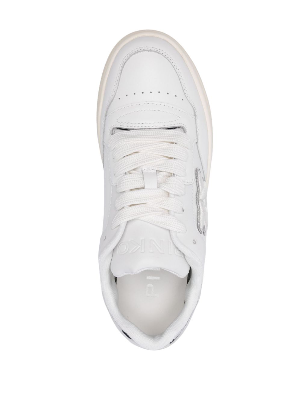 PINKO embroidered-logo sneakers White