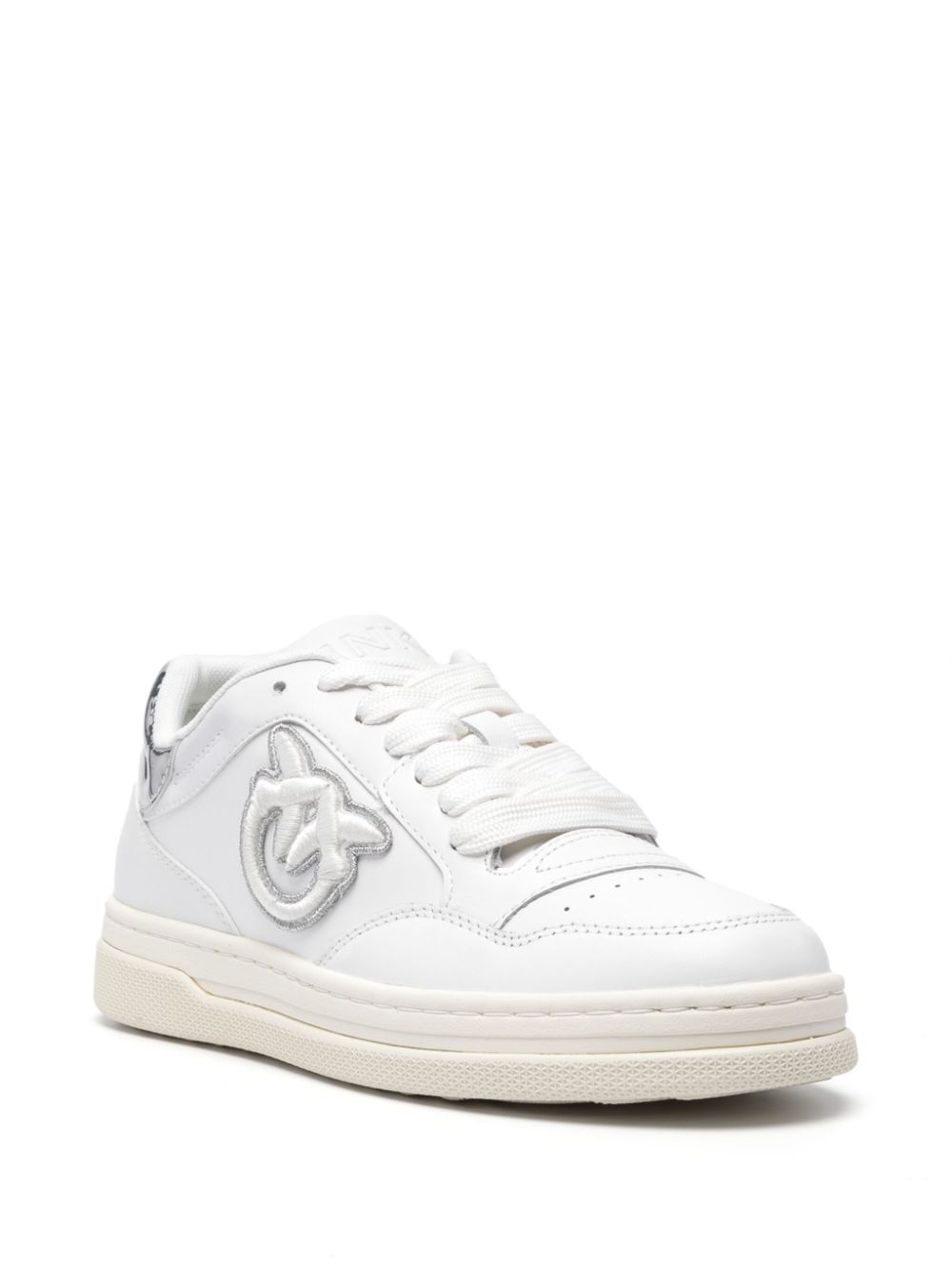 PINKO embroidered-logo sneakers White