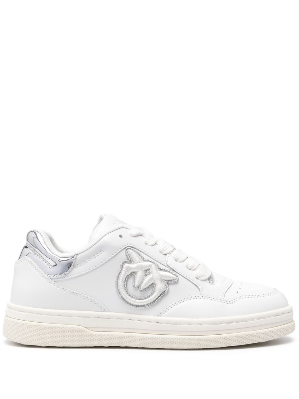 PINKO embroidered-logo sneakers White