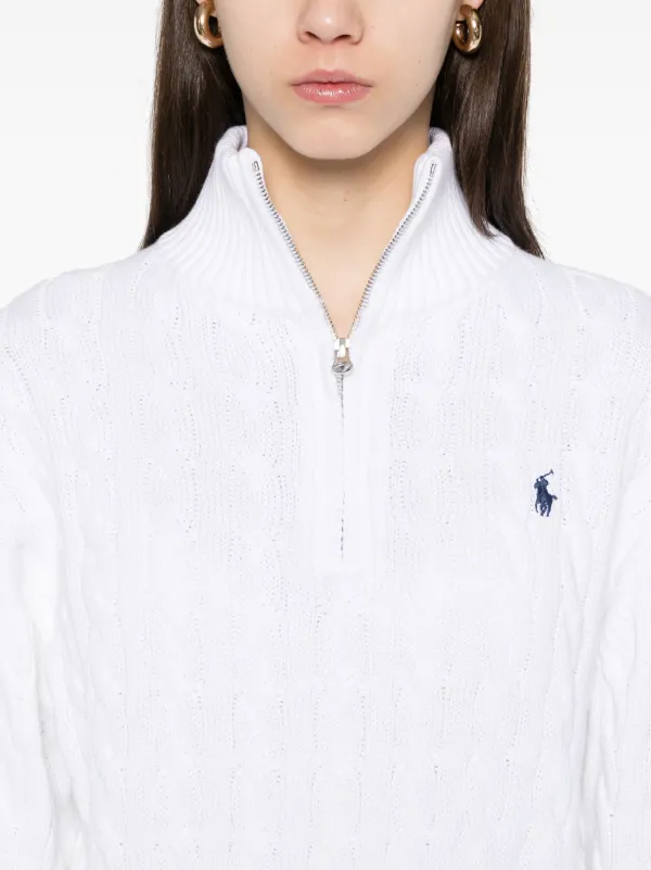 Polo Ralph Lauren cable-knit Sweater | White | FARFETCH