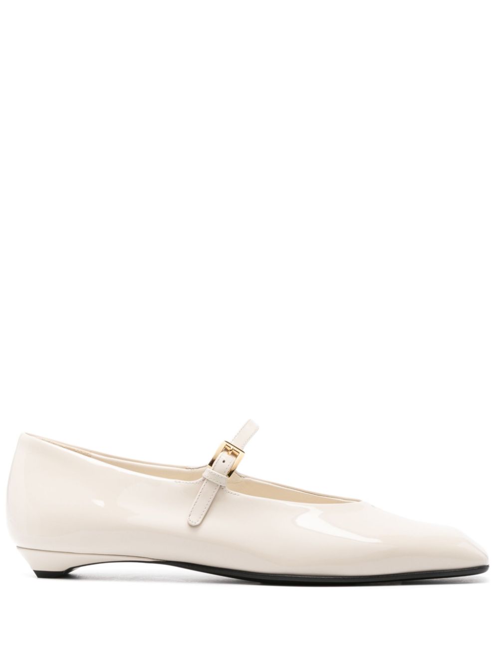 Prada Lakleren ballerina's Beige