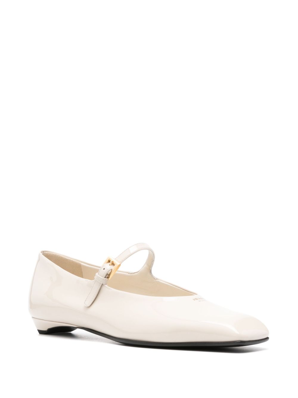 Prada Lakleren ballerina's - Beige