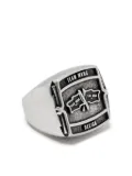 TEAM WANG design Choices Crossed flag ring - Silver