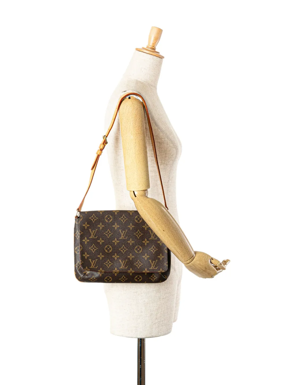 Louis Vuitton Pre-Owned 2002 Monogram Musette Tango schoudertas met kort hengsel - Bruin