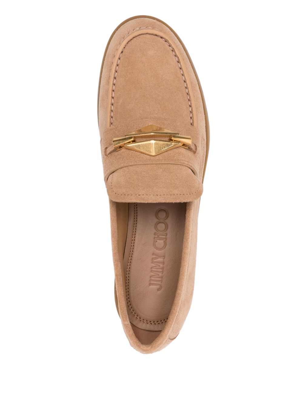 Jimmy Choo Maddie Diamond loafers Neutrals