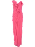Badgley Mischka ruffled gown - Pink