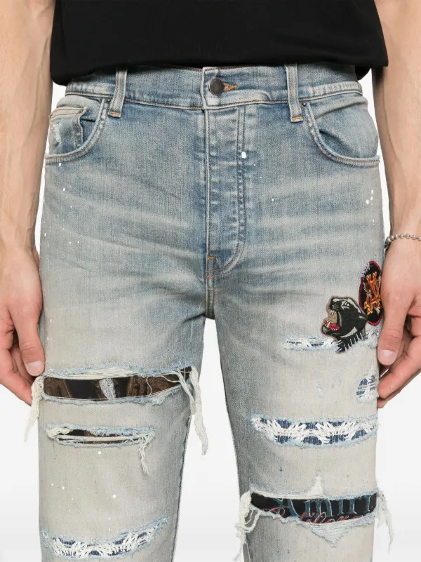 AMIRI Vintage Patch ジーンズ | ブルー | FARFETCH JP