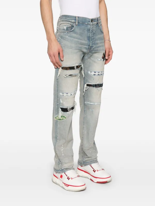 AMIRI Vintage Patch Jeans | Blue | FARFETCH AMIRI Vintage Patch Jeans | Blue | FARFETCH