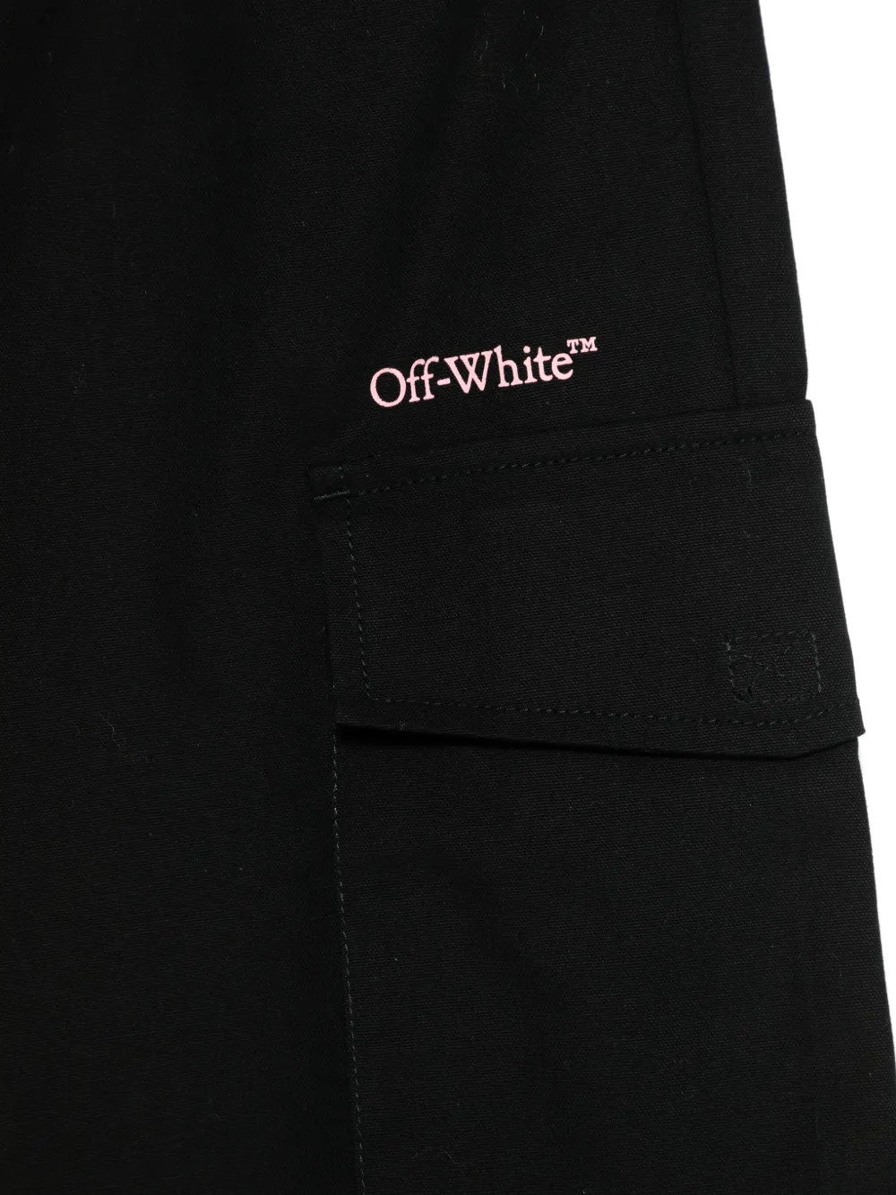 Off-White Kids Cargo broek met logoprint Zwart