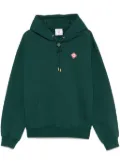 Casablanca diamond-logo patch hoodie - Green