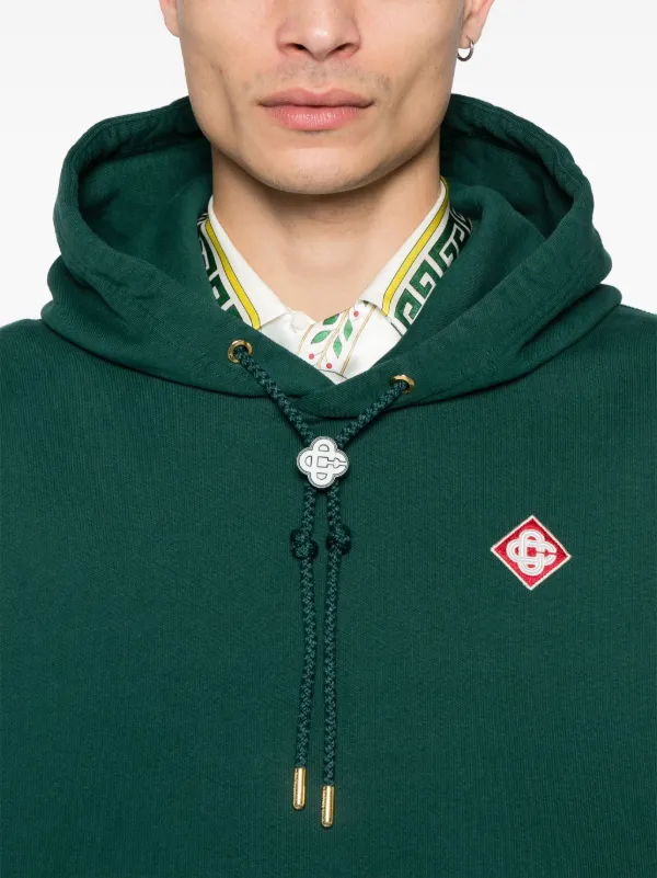 Casablanca ロゴパッチ パーカー | グリーン | FARFETCH JP