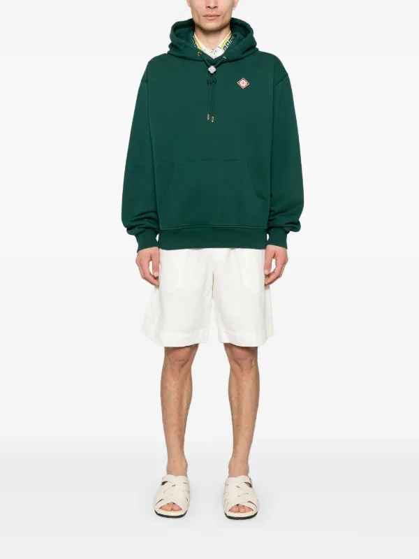 Casablanca diamond-logo Patch Hoodie | Green | FARFETCH