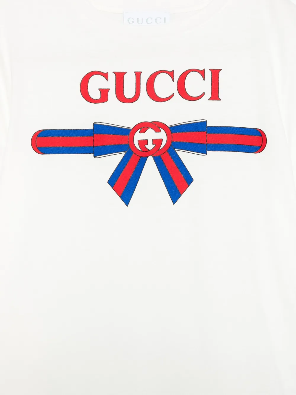 Gucci Kids T-shirt met logoprint Wit
