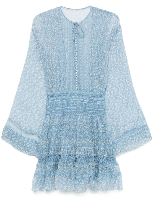 Robe courte à fleurs - Ermanno Scervino - Modalova