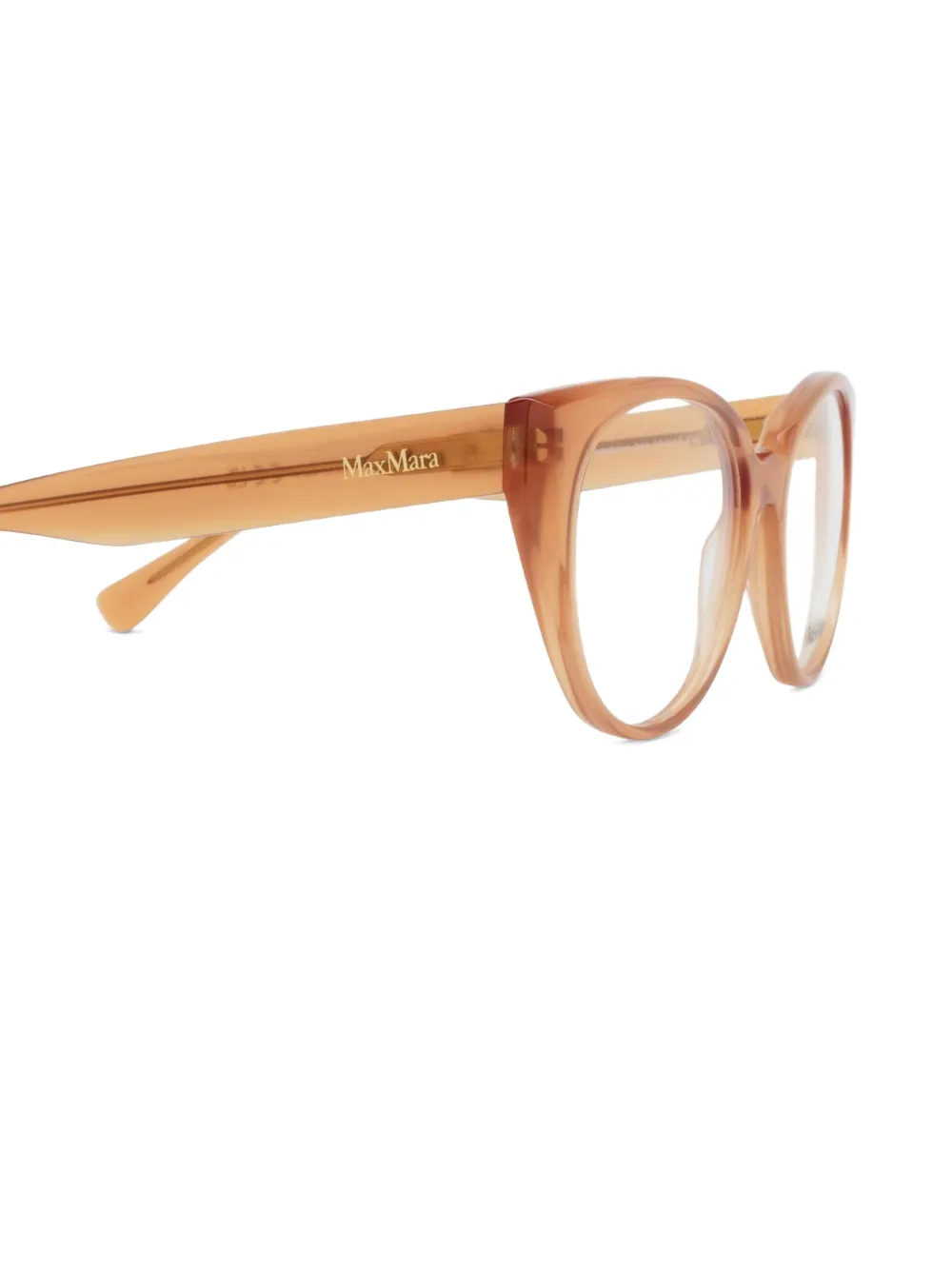Max Mara Eyewear Bril met cat-eye montuur Bruin