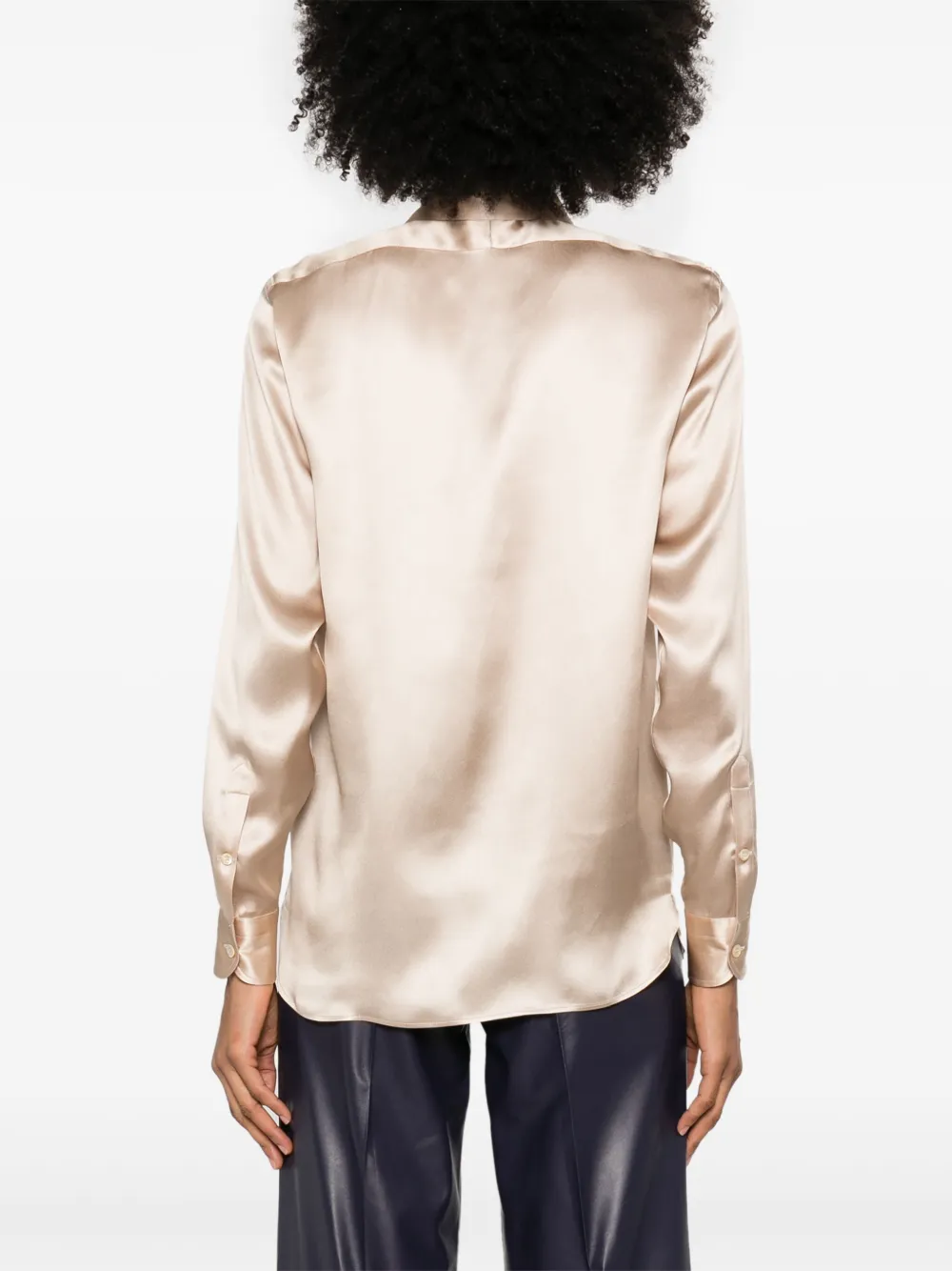 TOM FORD Zijden blouse Beige