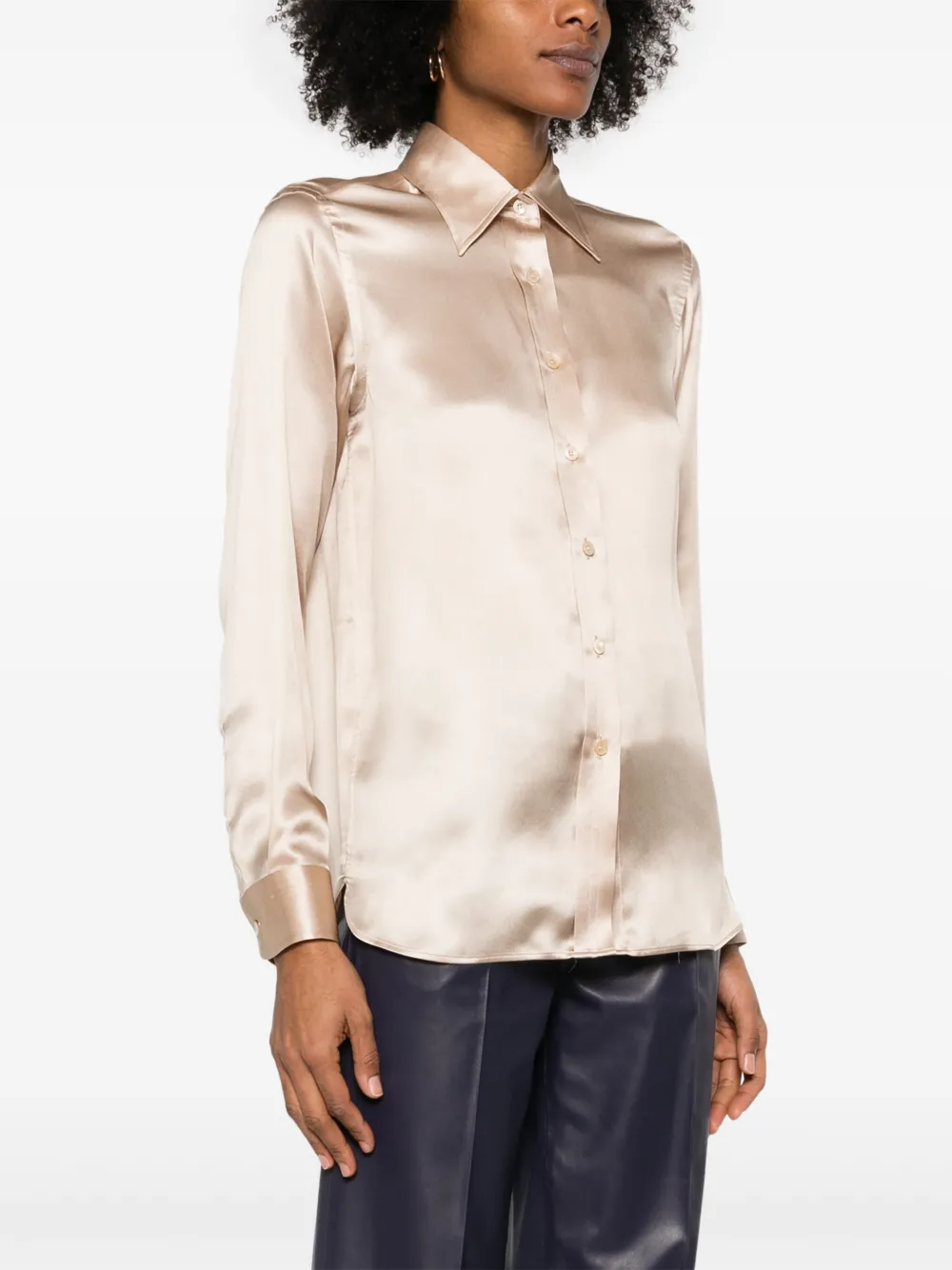 TOM FORD Zijden blouse Beige