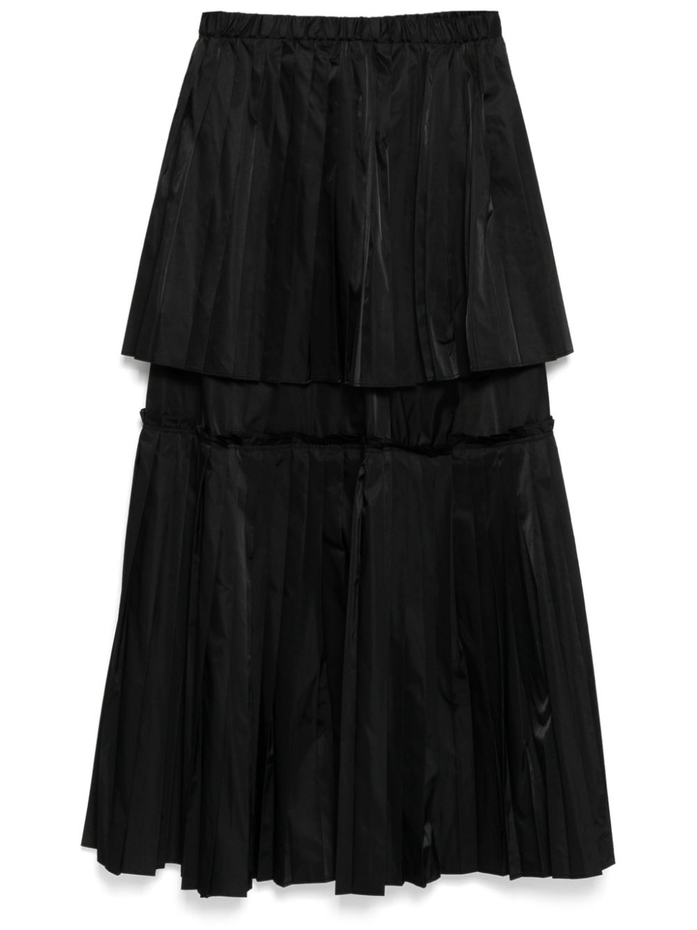 two layer pleated skirt