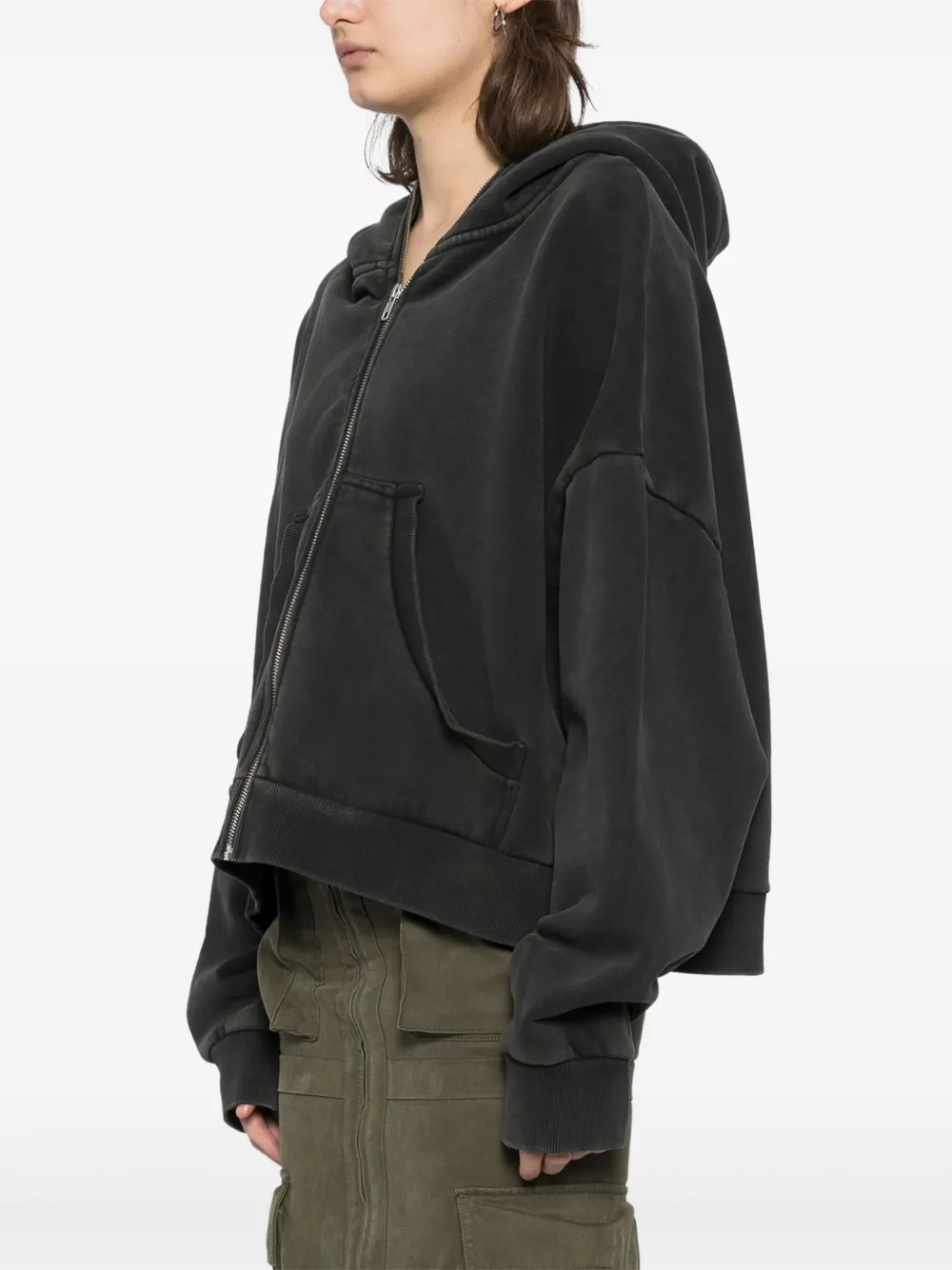 Entire Studios Eternal Zip Hoodie In Black