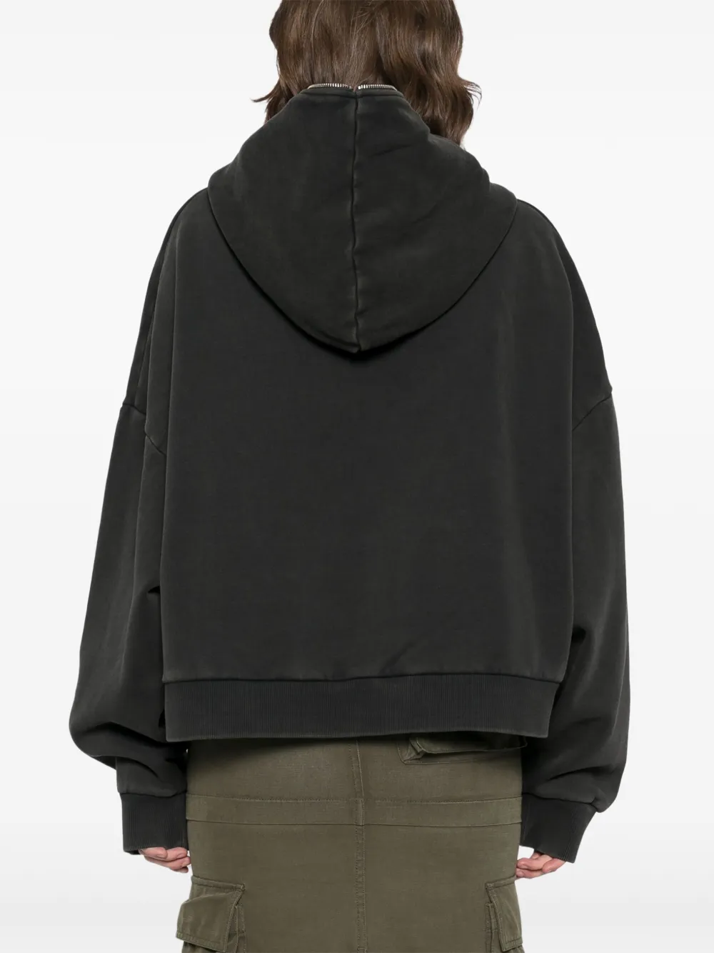 Entire Studios Eternal Zip Hoodie In Black