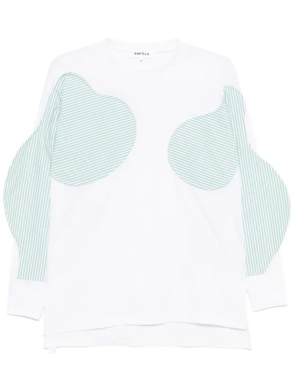 ENFOLD BASIC T-SHIRT 25SSENFOLD エンフォルド ⁄ WING SNAPES T-SHIRT