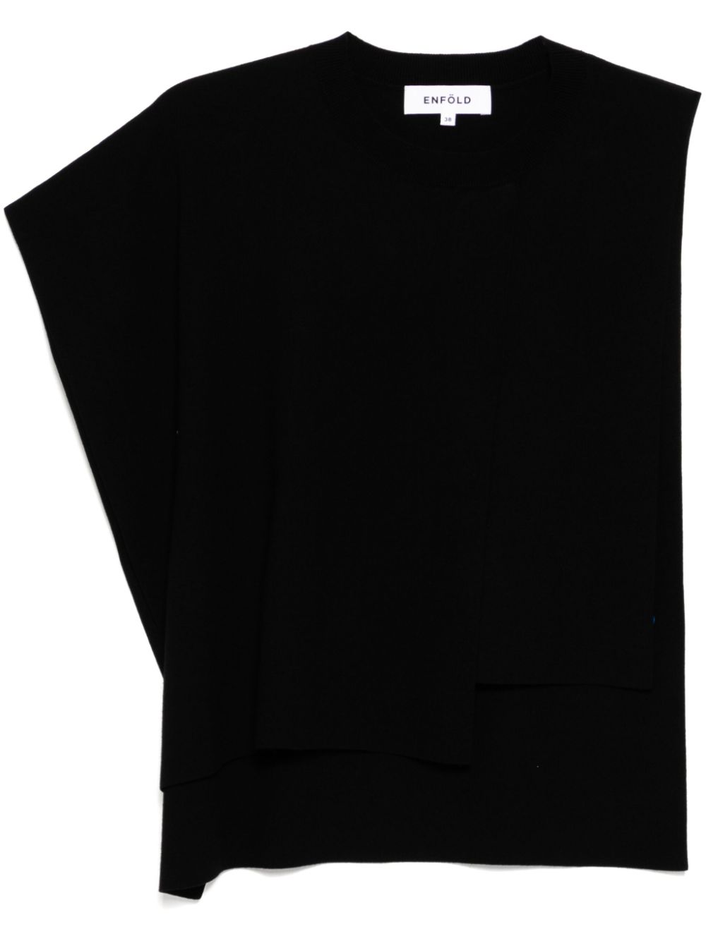 asymmetric-neck top