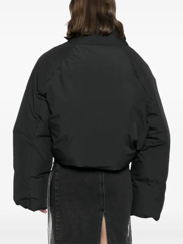 Jieda NOSLEEVE PUFFER JACKET ブラック サイズ1 Enjoy Life Nylon Puffer Jacket - Black | Fashion Nova