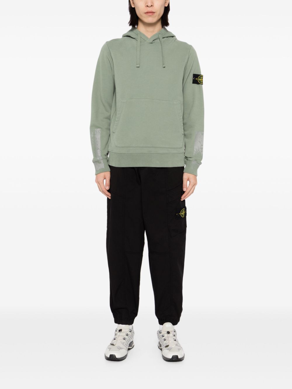 Stone Island Cargo broek met toelopende pijpen - Zwart