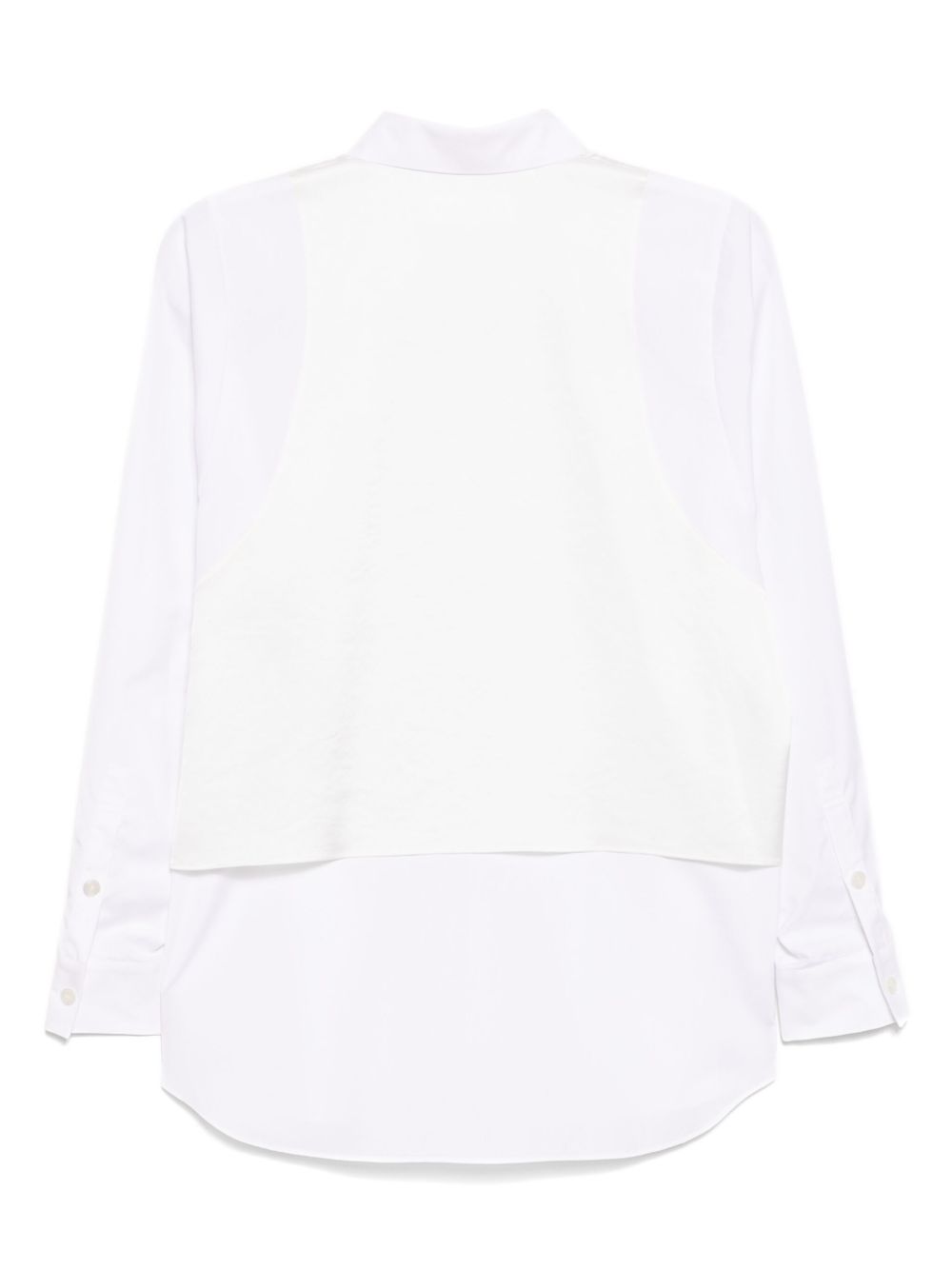 Enföld panelled shirt - Wit