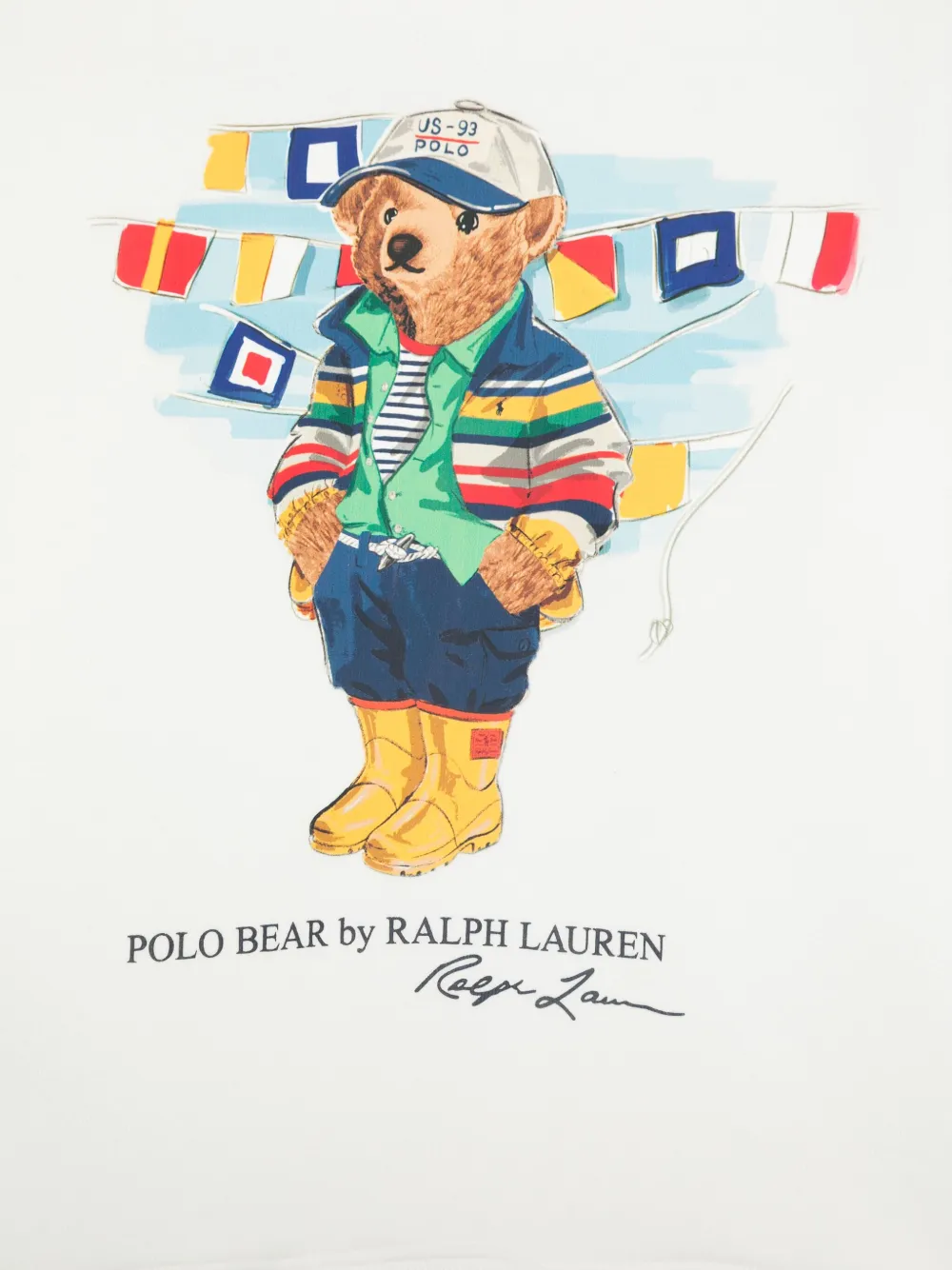 POLO RALPH LAUREN KIDS Hoodie met print Wit
