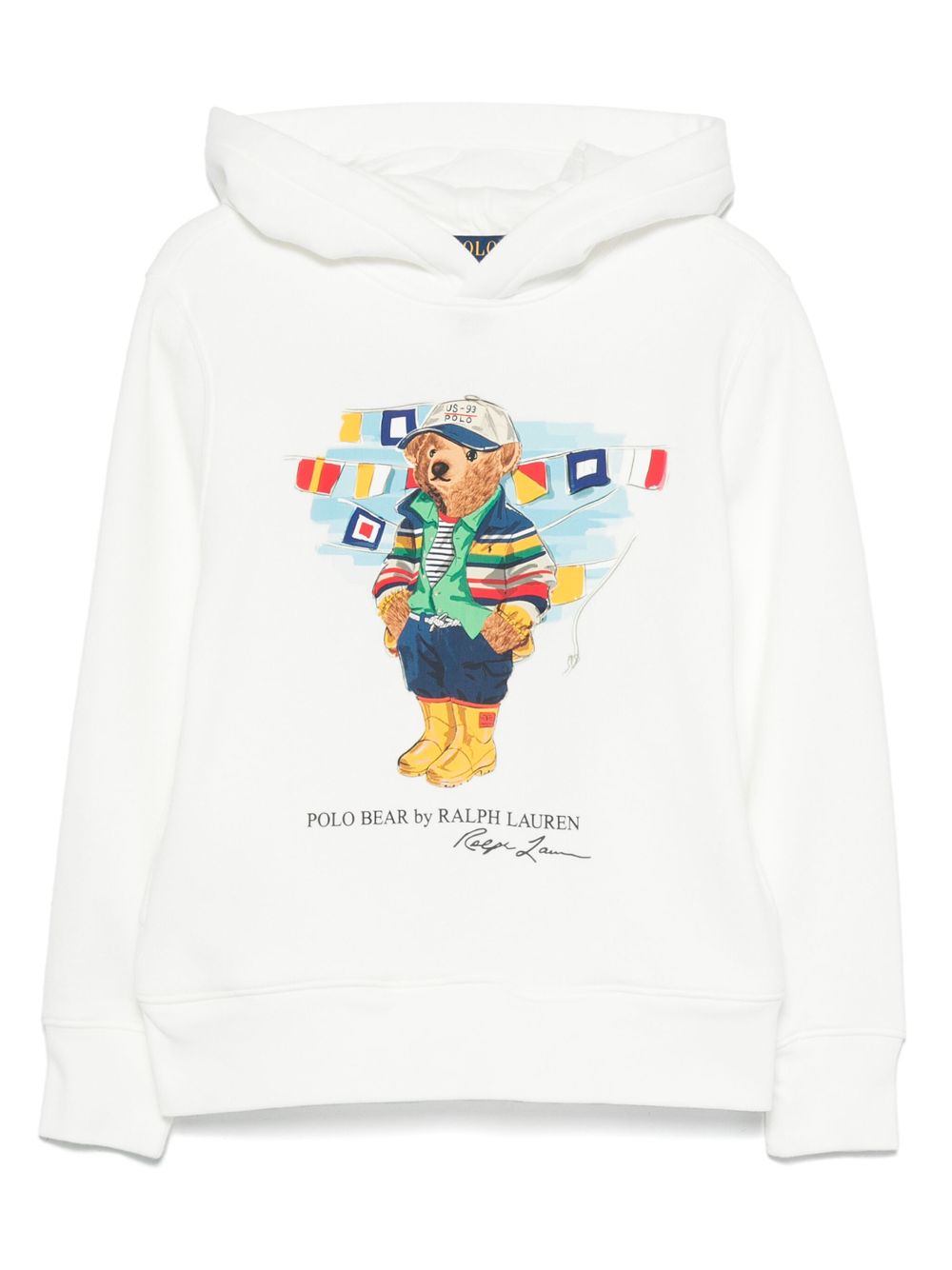 POLO RALPH LAUREN KIDS Hoodie met print Wit