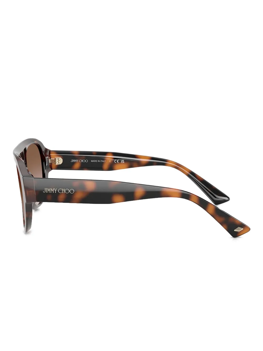Jimmy Choo Eyewear tortoiseshell pilot sunglasses Bruin