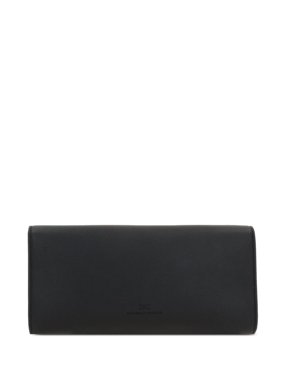 Elisabetta Franchi leather clutch bag - Zwart