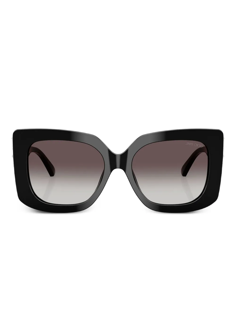 Jimmy Choo Eyewear stud-embellished square-frame sunglasses | Black | Image 1