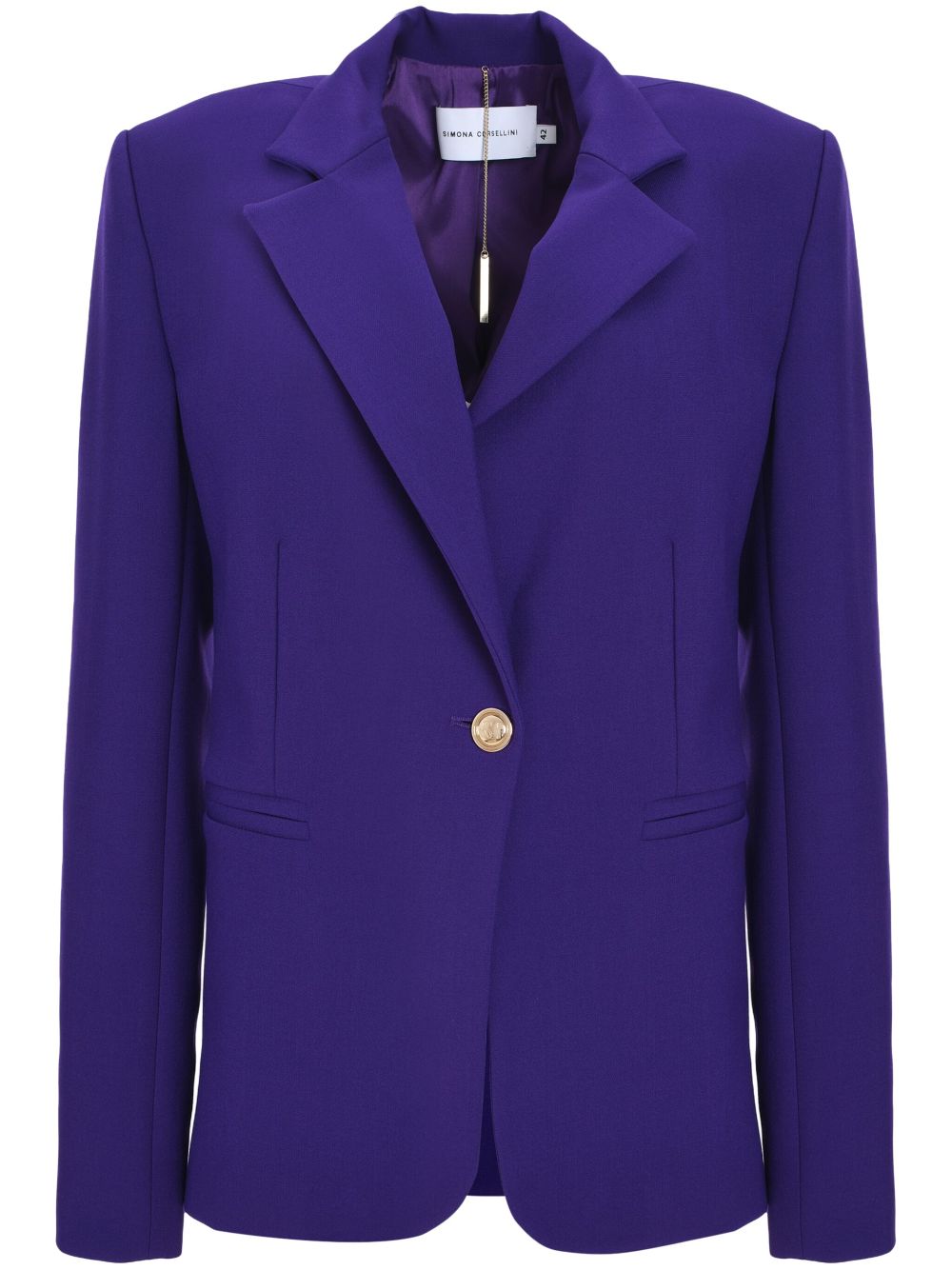 SIMONA CORSELLINI single-breasted blazer - Purple