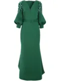 Badgley Mischka bead-embellished gown - Green