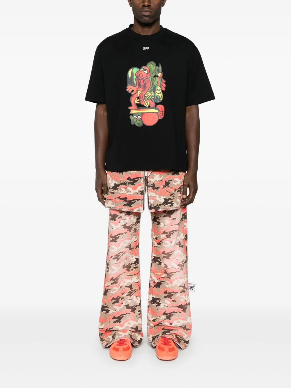 Off-White Nana Arrow Skate T-shirt - Zwart