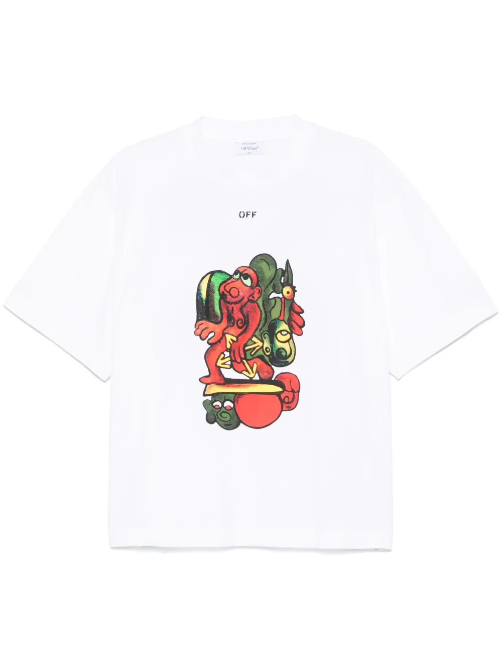 Off-White T-shirt Nana Arrow Skate - Bianco