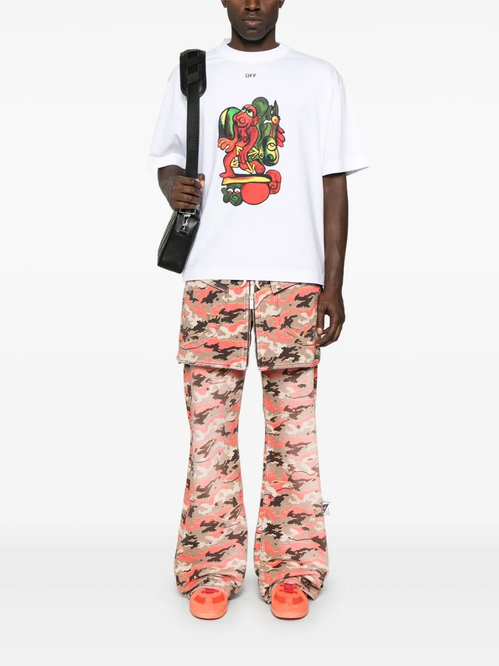 Off-White Nana Arrow Skate T-shirt - Wit